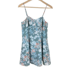 BCBGeneration Floral Fit and Flare Mini Babydoll Dress Womens Sz 6 Coquette Y2K